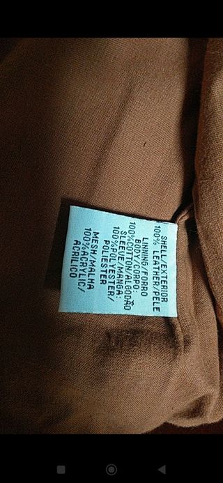 Cazadora unisex de cuero 