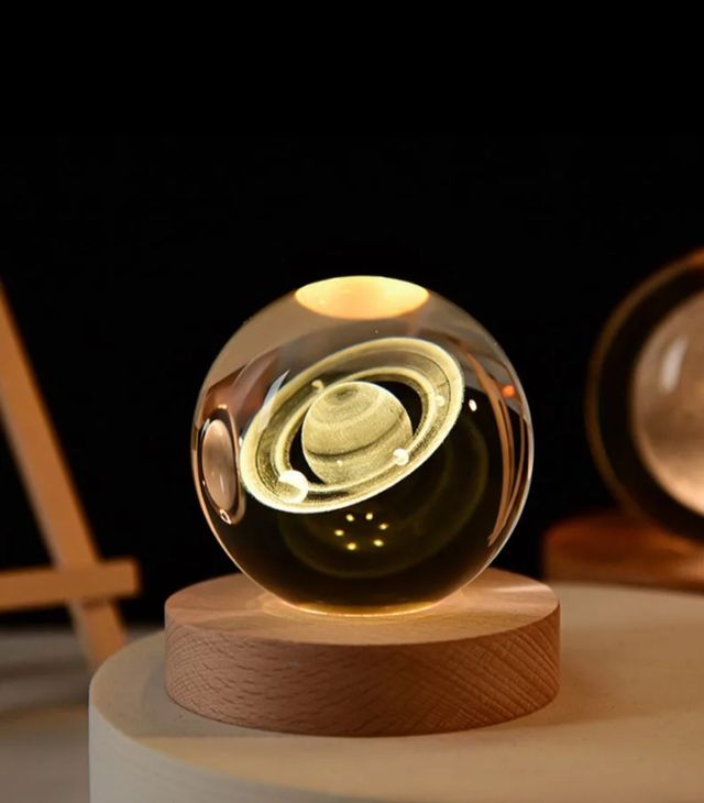 Bola cristal con luz led