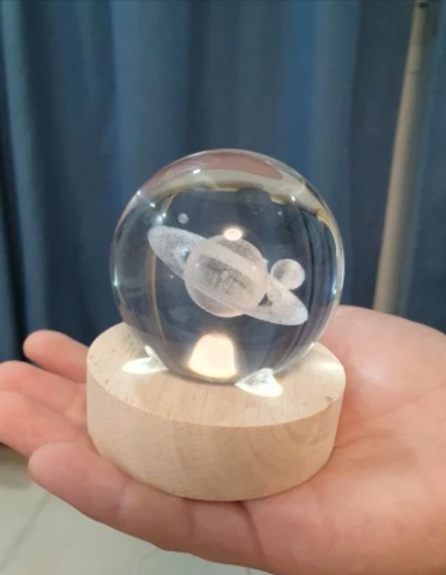 Bola cristal con luz led