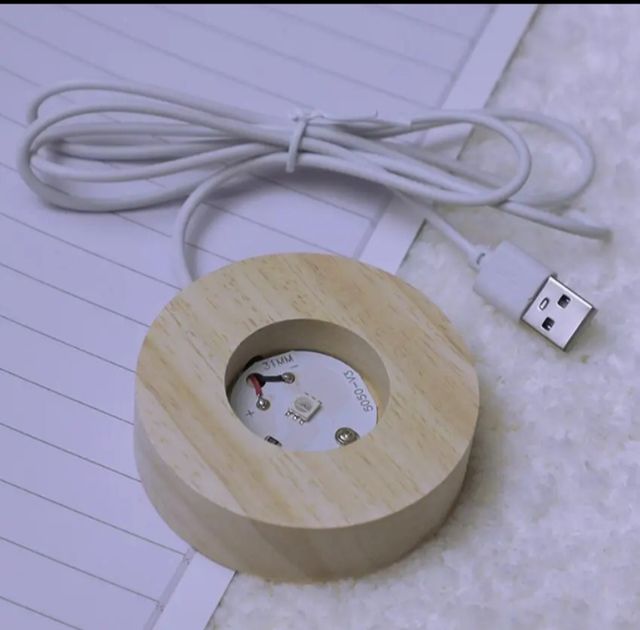 Bola cristal con luz led