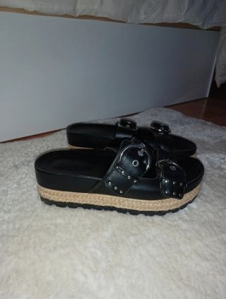 Sandalias plataforma hebilla