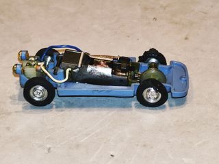 Scalextric Exin chasis Seat 600 azul