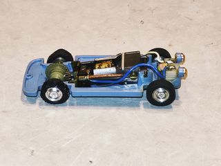 Scalextric Exin chasis Seat 600 azul