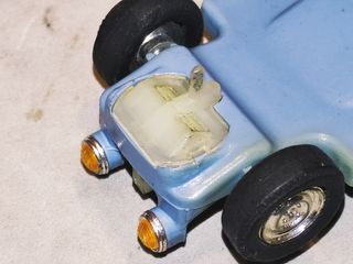 Scalextric Exin chasis Seat 600 azul