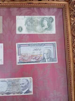 Coppia quadri banconote