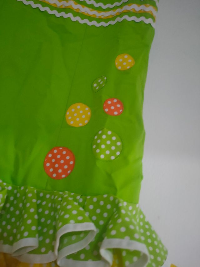 Traje verde de Flamenca niña T. 10