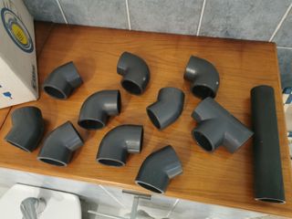 Lote 11 piezas tubo tuberías nuevas 5 cm interior