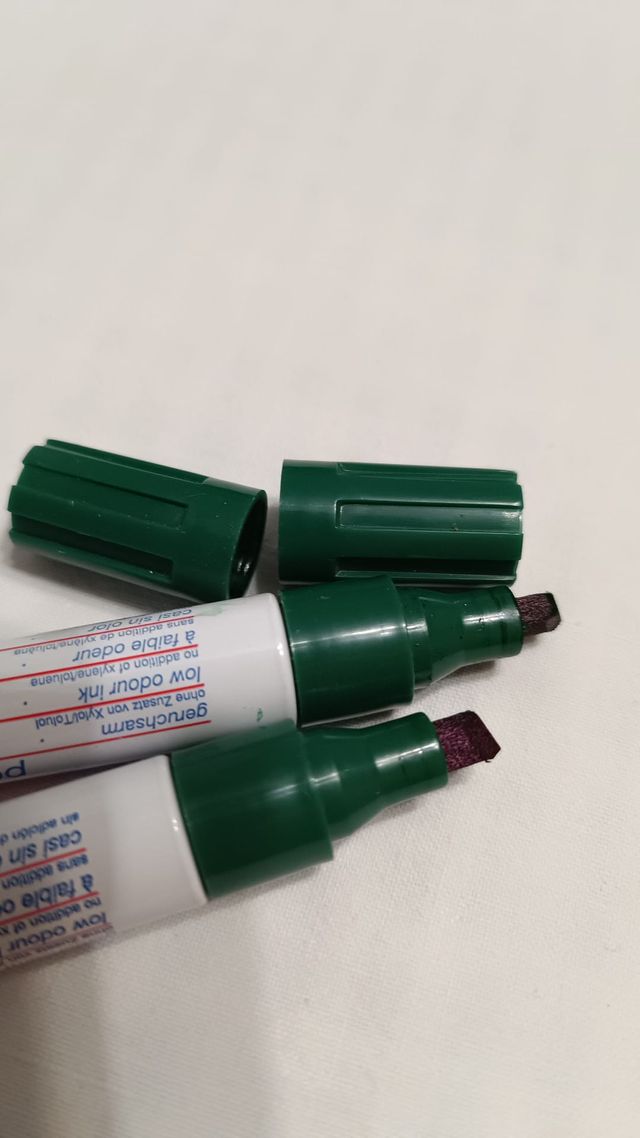 LOTE 2 ROTULADORES EDDING Nº 1 (VERDE)