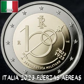 Moneda conmemorativa 2€ Italia Fuerzas Aereas 2023