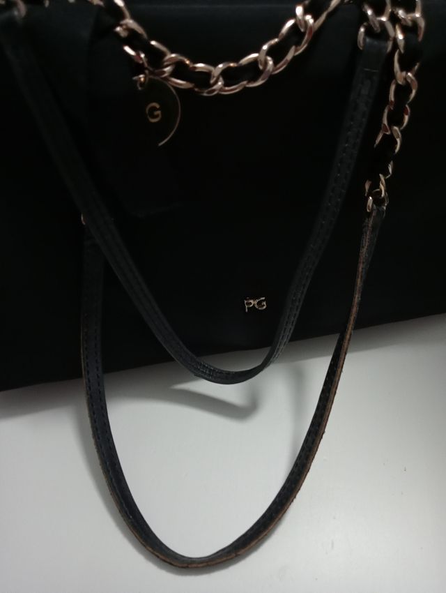 Bolso Purificación García negro Reversible.