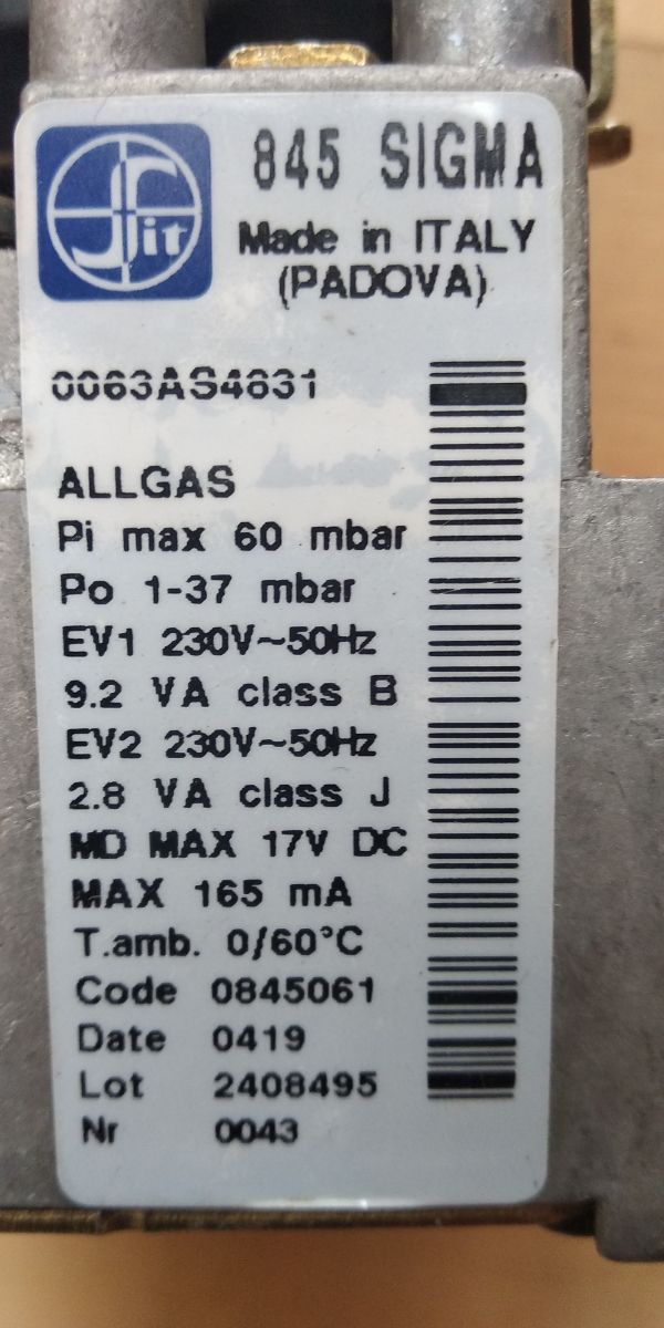 Válvula de gas SIGMA