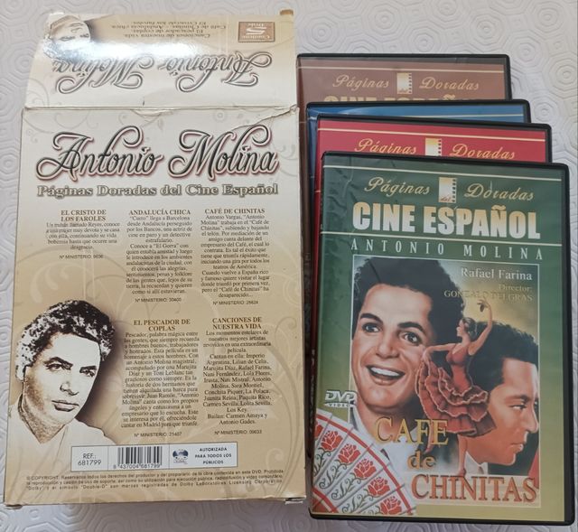 Estuche con 3 DVDs de Antonio Molina