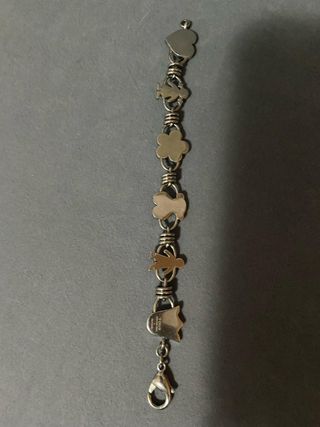 Pulsera Tous diamantes y acero 18.5cm