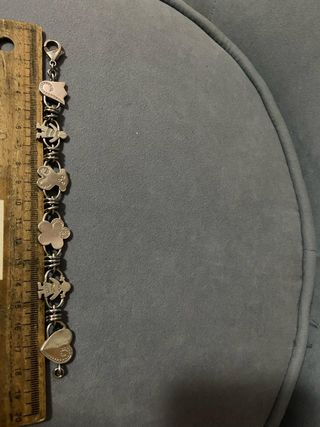 Pulsera Tous diamantes y acero 18.5cm