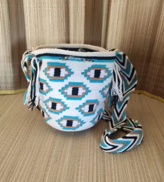 Borsa Wayuu piccola, occhio greco