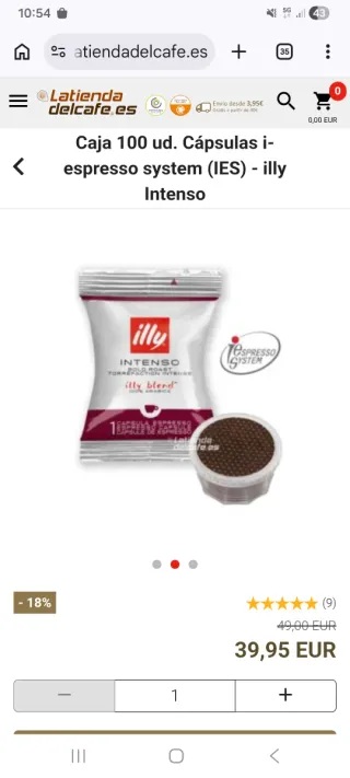 Cafetera de capsulas Mitaca. Solo capsula illy MPS