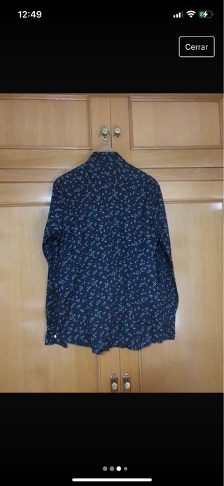 camisa flores hombre