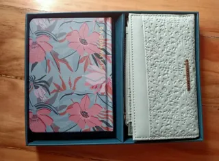 Cartera + libreta mujer