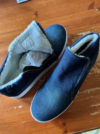 scarpe jeens e lana
