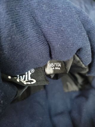 Peto nieve unisex 2-4 años