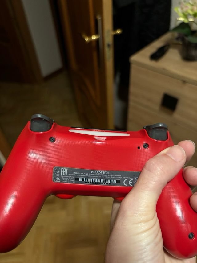 mando ps4 rojo