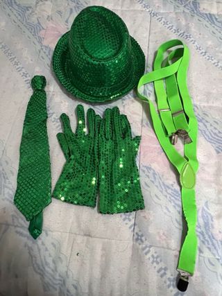 Gorro, guantes, para disfraz