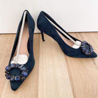 Zapato tacón azul noche Menbur