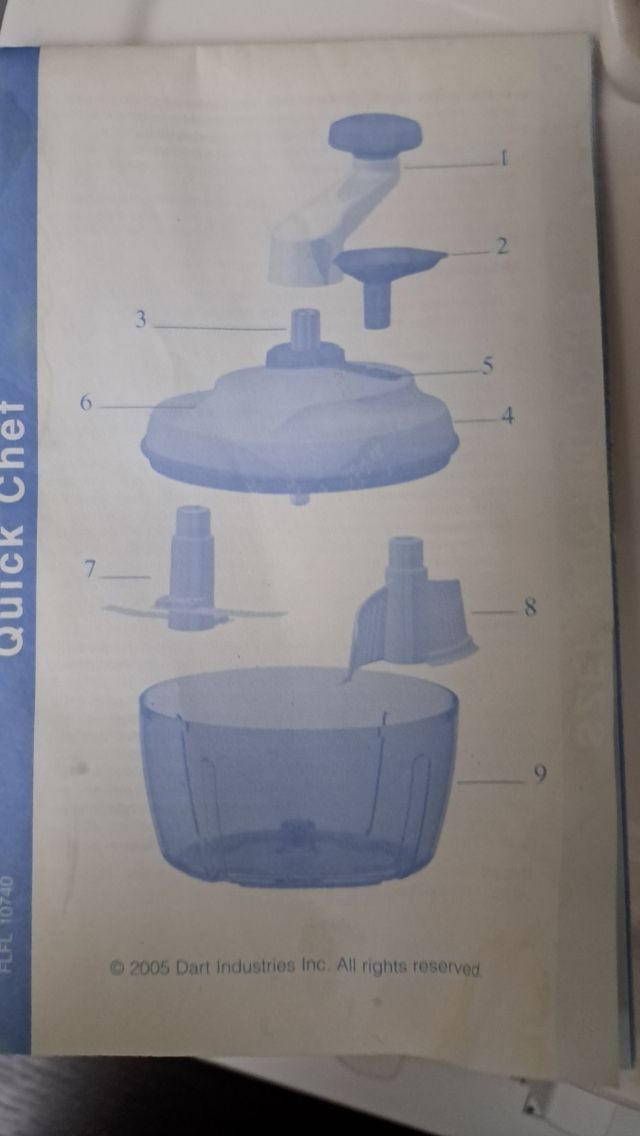 Tritatutto quick chef tupperware