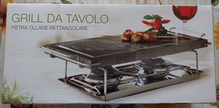 Grill da tavolo - Pietra ollare rettangolare
