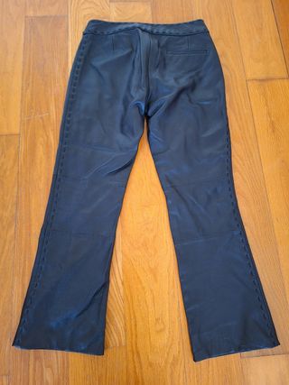 Pantalòn piel genuina Mango