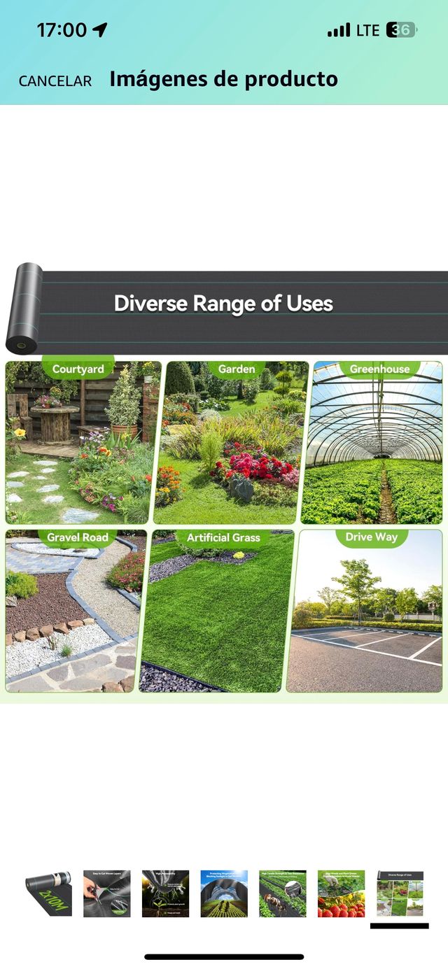 Tela resistente para control