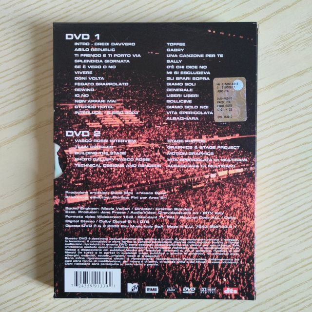 DVD Vasco Rossi San Siro 2003