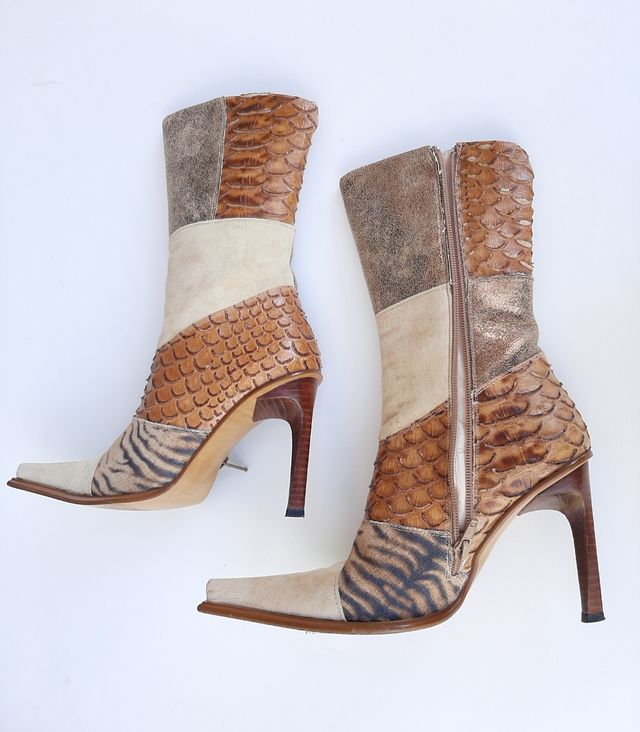 Botas Tacón 100% Piel FLUXÁ