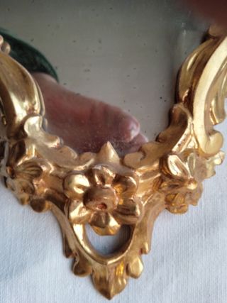 Coppia di specchi da parete a guazzo d'oro