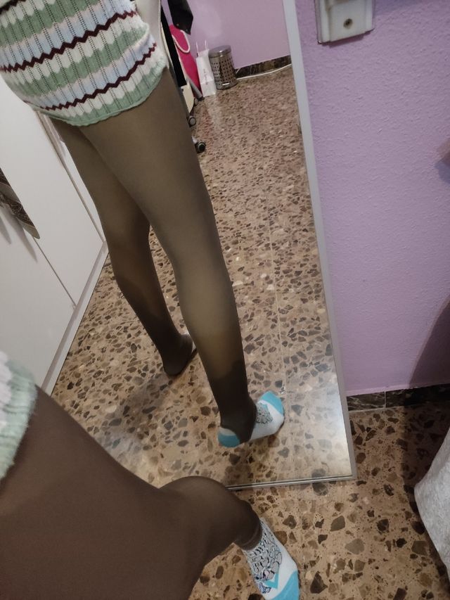 Medias gordas imitación transparencia