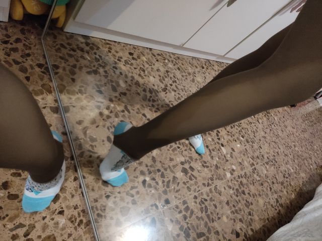 Medias gordas imitación transparencia