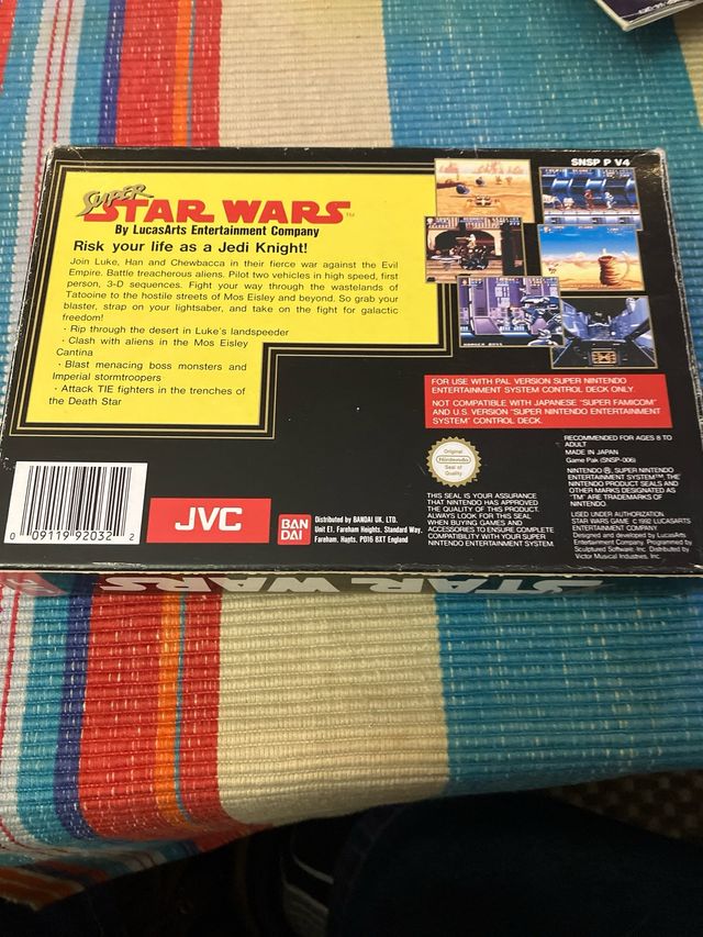 Super Nintendo juego Super STAR WARS