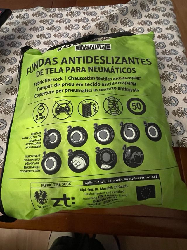 Fundas de nieve textiles para neumáticos