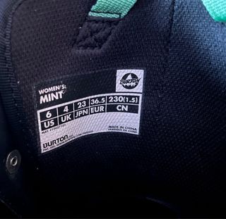 Botas snow burton mint mujer Talla 36,5