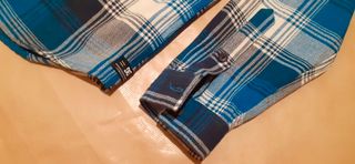 Camisa DC de cuadros color azul