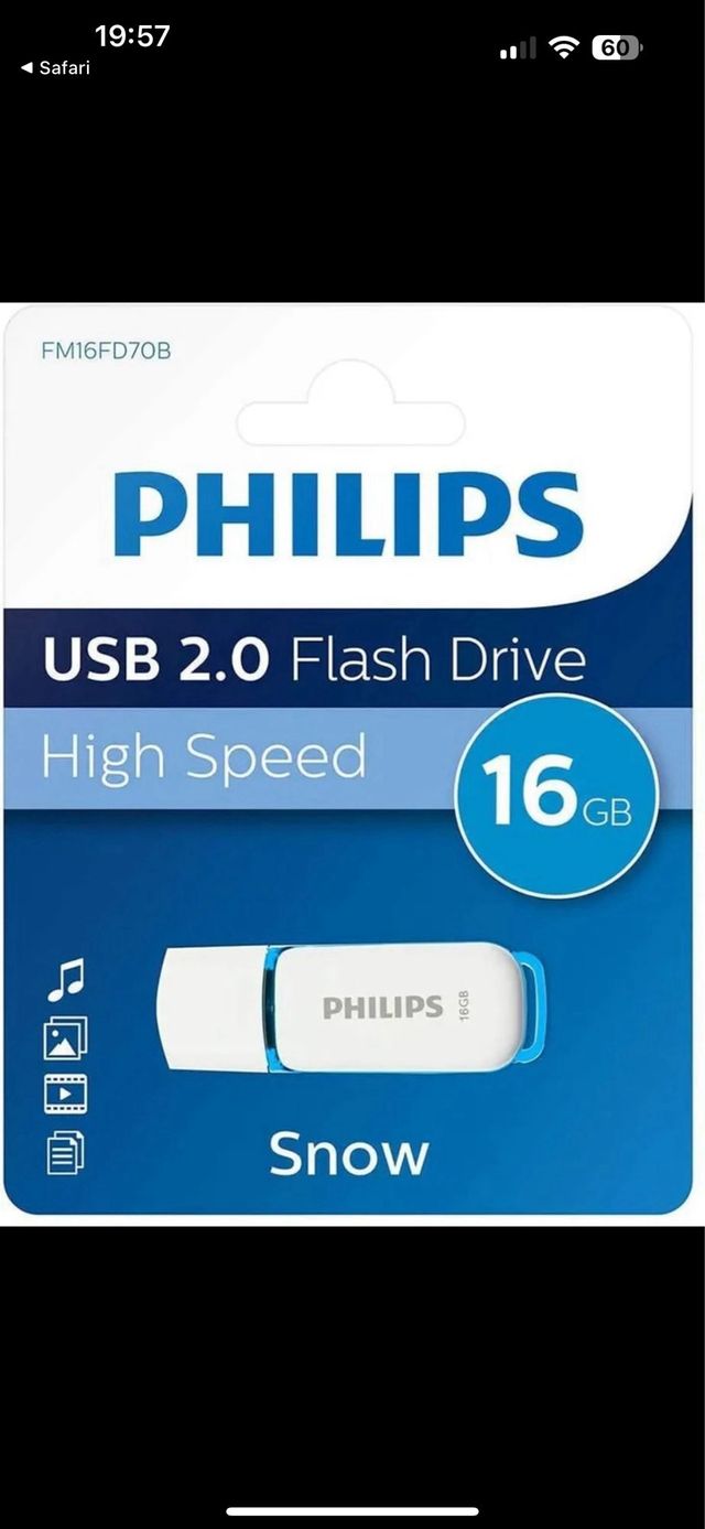 2 PENDRIVE USB 2.0 PHILIPS 16gb