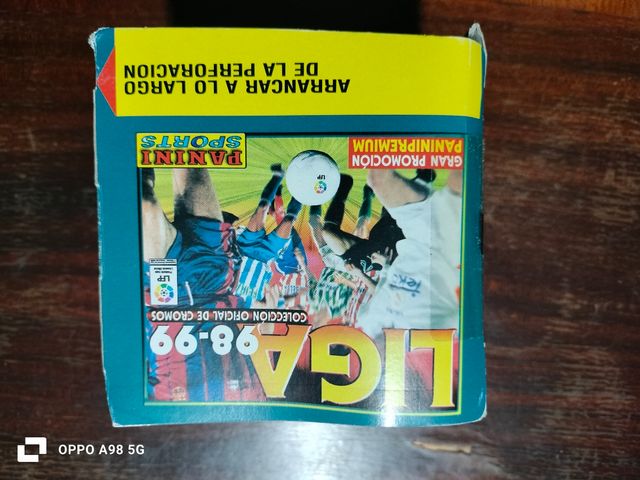 Caja de cromos Panini liga 98 99 
