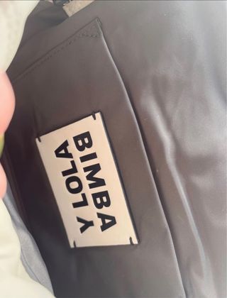 bolso bimba y lola blanco acolchado grande
