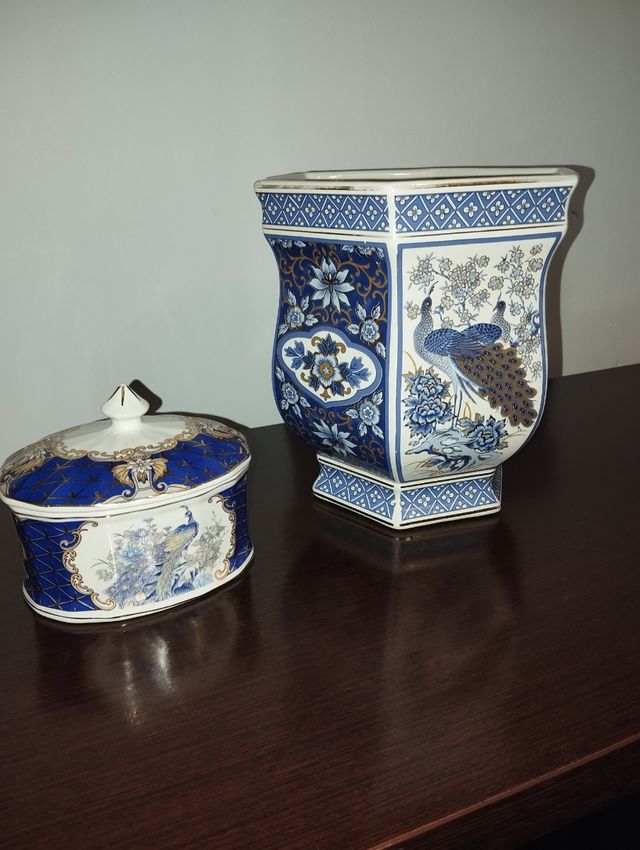 Juego de jarrones de porcelana Panda