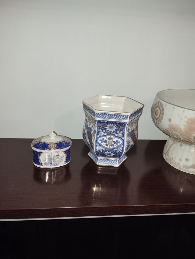 Juego de jarrones de porcelana Panda