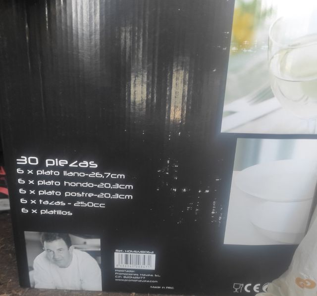 Vajilla 30 piezas Martín berasategui