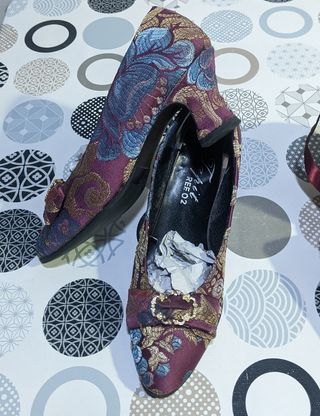 Traje de fallera fucsia oscuro