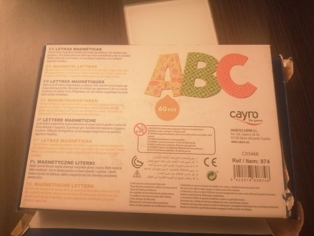 Letras con iman