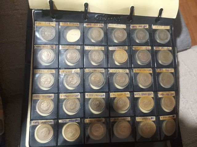 Colección monedas Franco y Juan Carlos 1