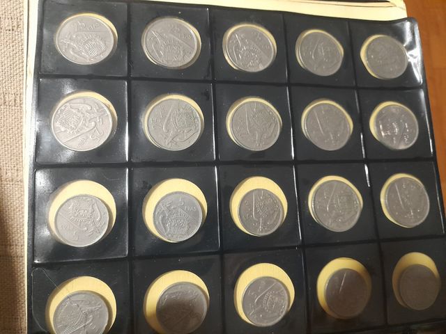 Colección monedas Franco y Juan Carlos 1